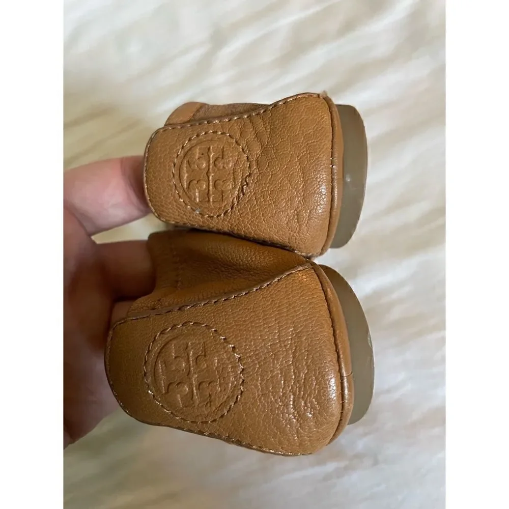Tory Burch Eddie Ballet Flat in Royal tan Size 6.5